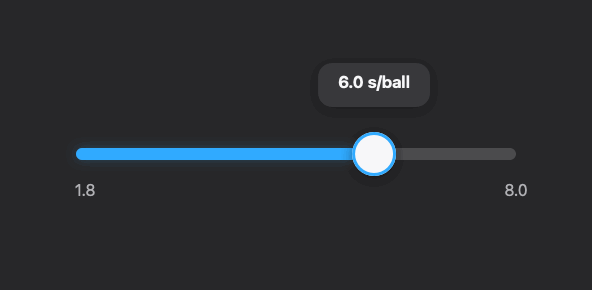 1.8–8 s Feed Interval