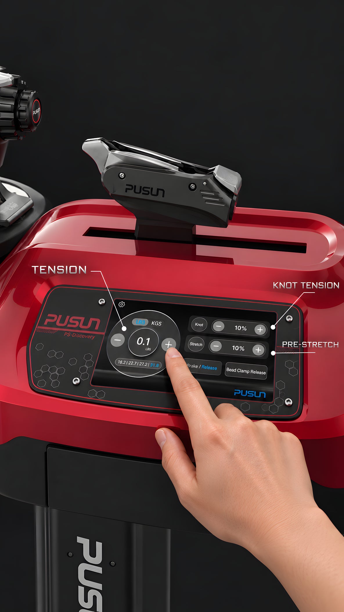 Stringing settings.Right at hand.