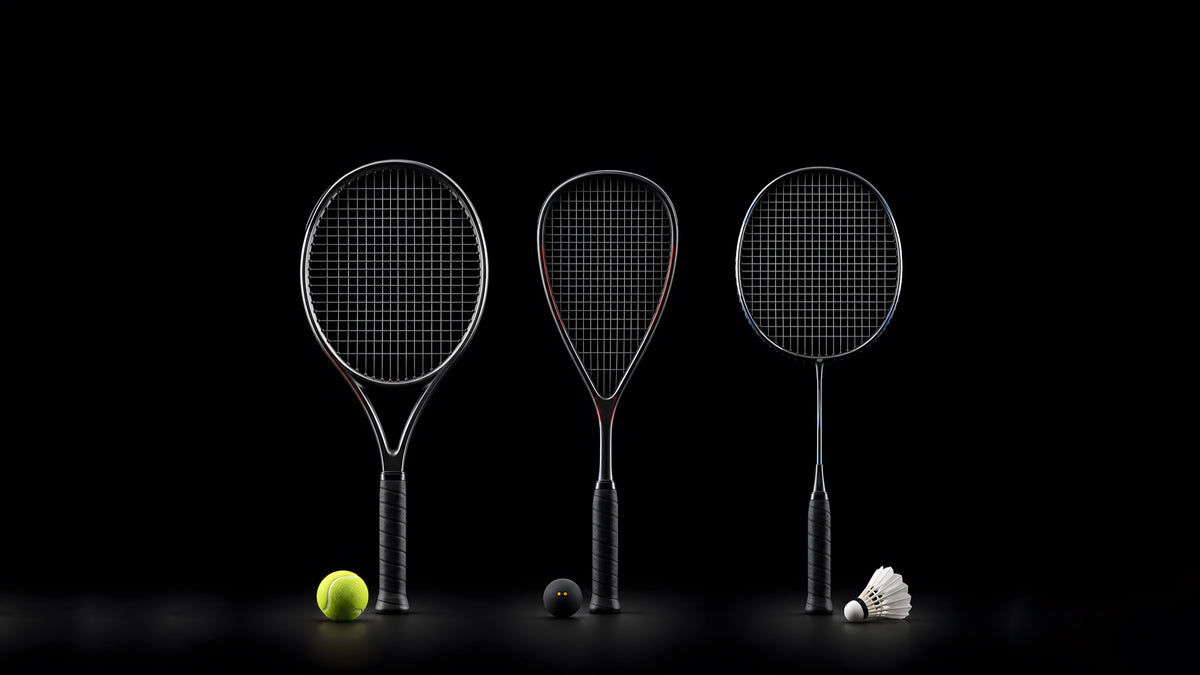 Restring your tennis, badminton and squash rackets on the same machine.